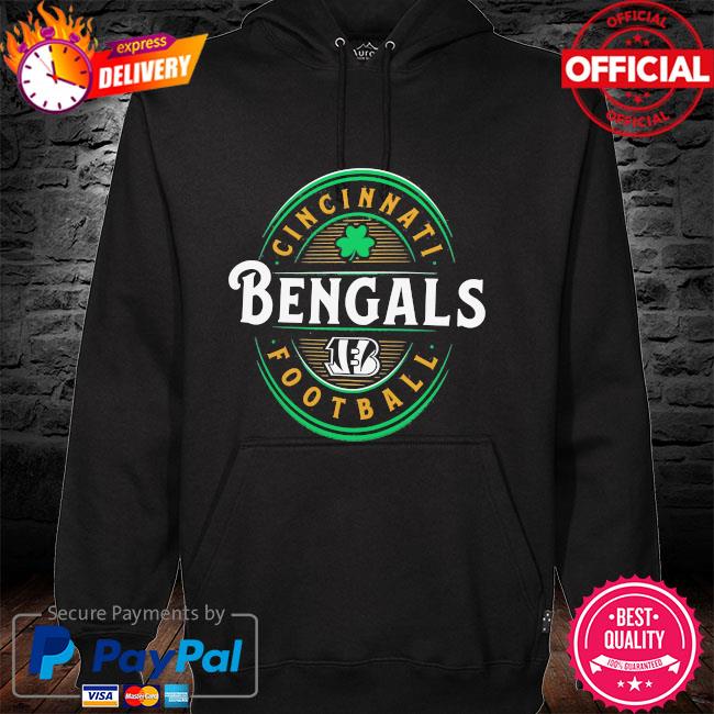 Cincinnati bengals nfl st patrick's day forever lucky hoodie