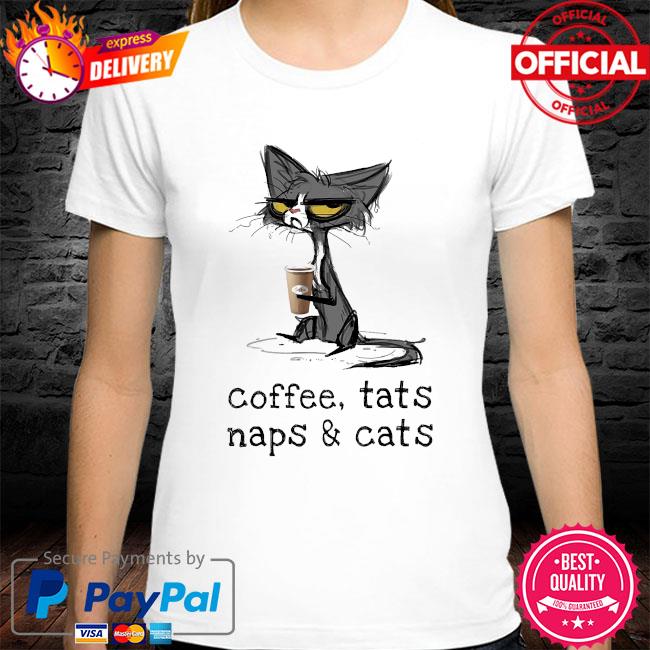 sådan Præferencebehandling marmorering Black Cat Coffee cats naps and Cats shirt, hoodie, sweater, long sleeve and  tank top