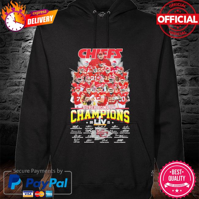 Kansas City Chiefs Super Bowl Champions signatures 2021 shirt