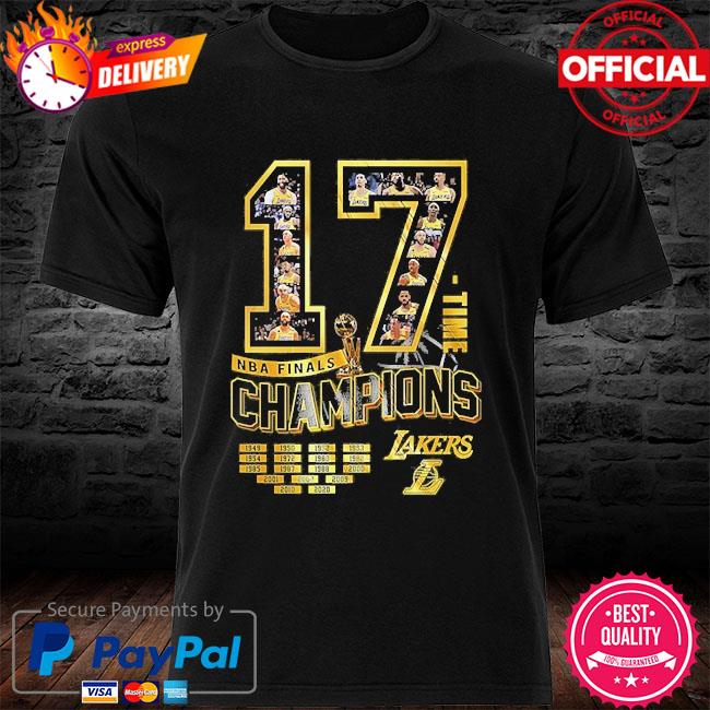 Los angeles lakers 17 time nba finals champions shirt, hoodie