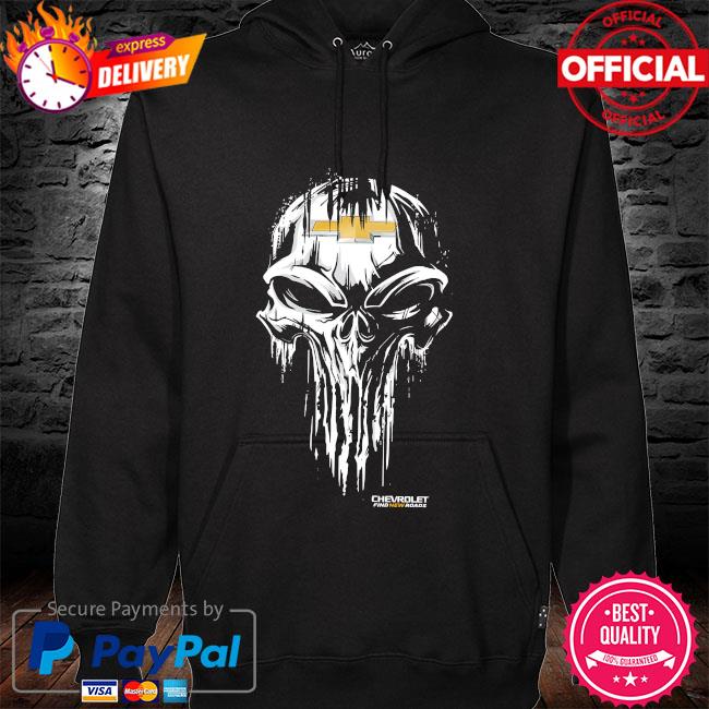 Official skull chevrolet find new roads shirt hoodie sweater