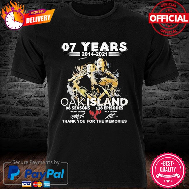 07 years 2014 2021 The Curse Of Oakland thank you for the memories signatures shirt