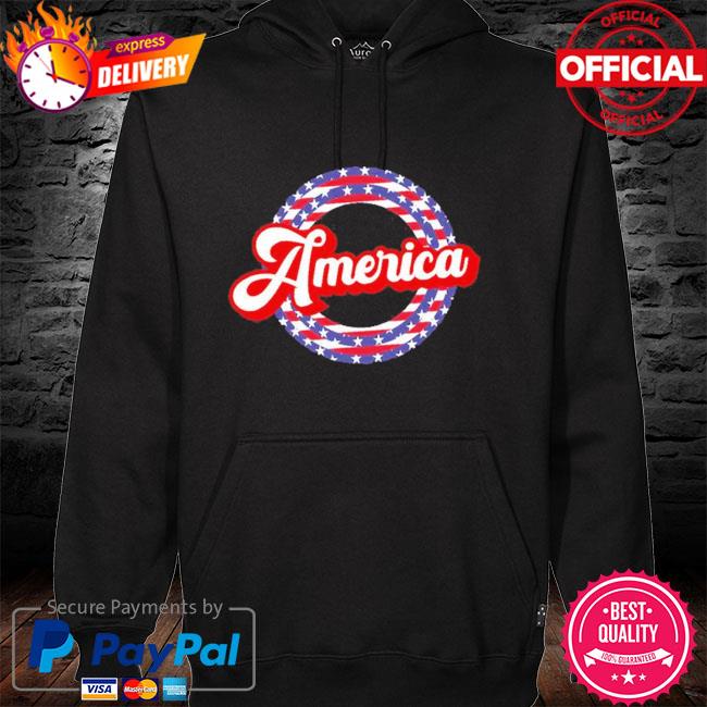 4th of july American flag hoodie