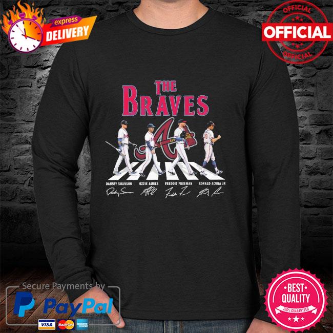 The Braves Abbey Road signatures t-shirt, hoodie, sweater, long