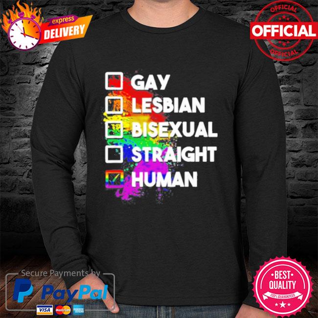 human lgbt shirt