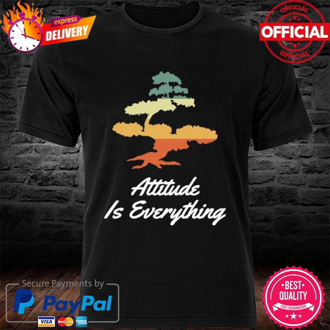 Attitude is everything bonsai tree japanese plant vintage shirt