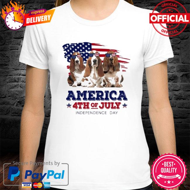 Dog American flag 4th of july independence day shirt