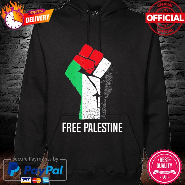 Free gaza palestine flag hoodie