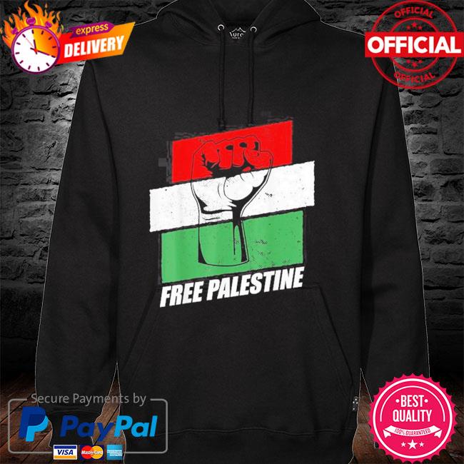 Free palestine flag hoodie