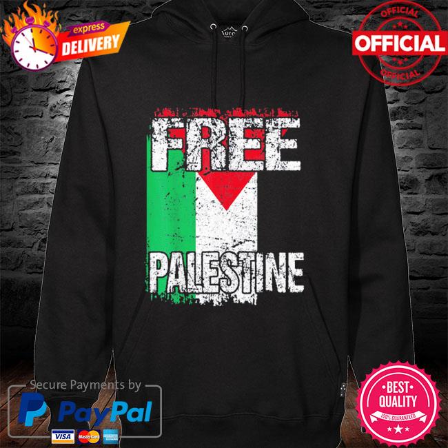 Free palestine flag vintage big palestine flag hoodie