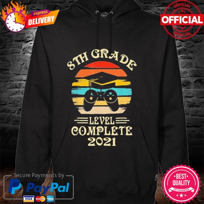 Gamer 8th grade graduation for girls boys 2021 vintage hoodie