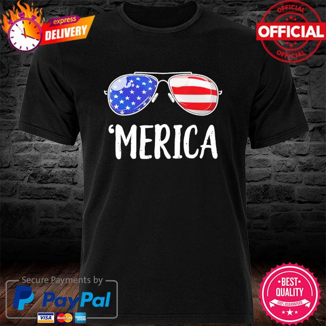 Glasses marica American flag shirt