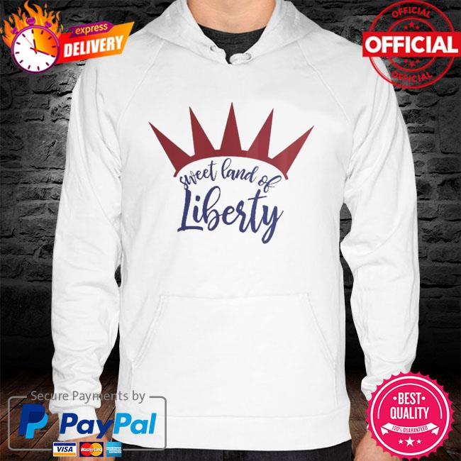 Great land of liberty white ceramic hoodie