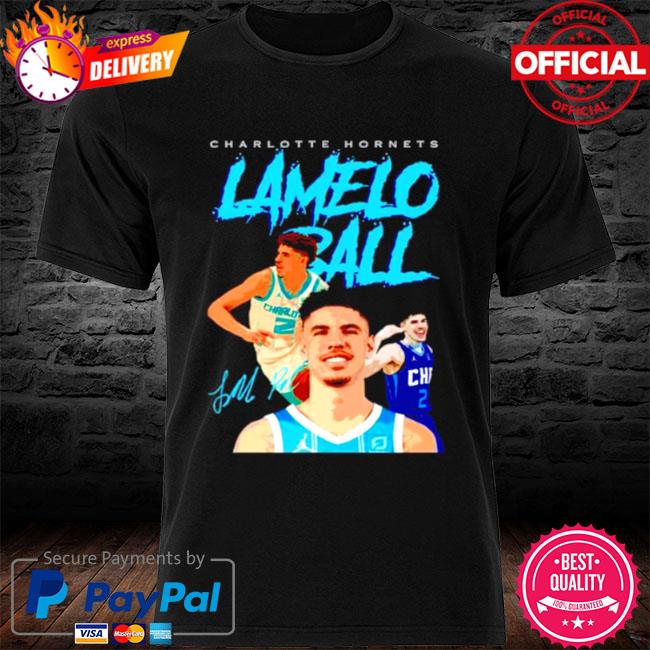 Charlotte Hornets Trading Card Lamelo Ball Homage Retro Shirt