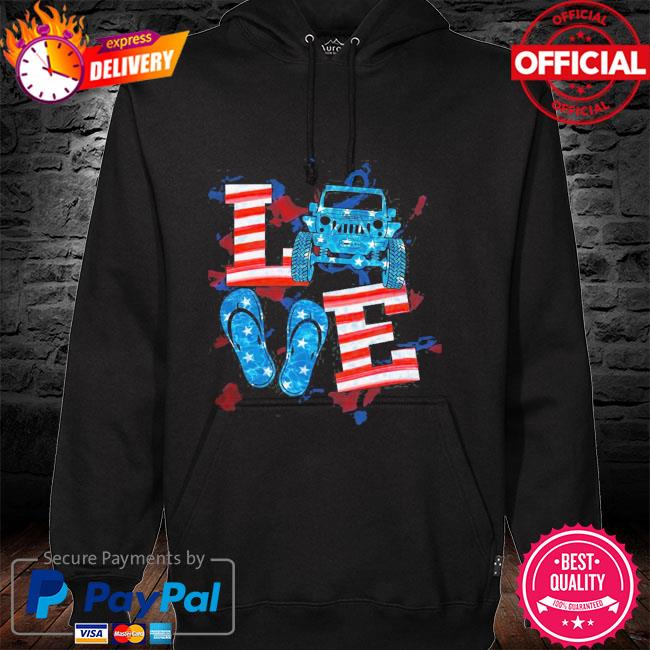 Love jeep flip flop hoodie