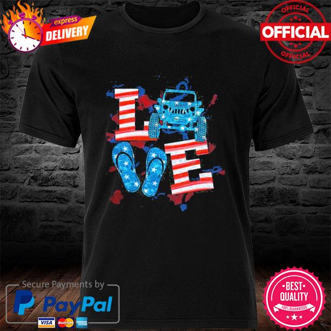 Love jeep flip flop shirt