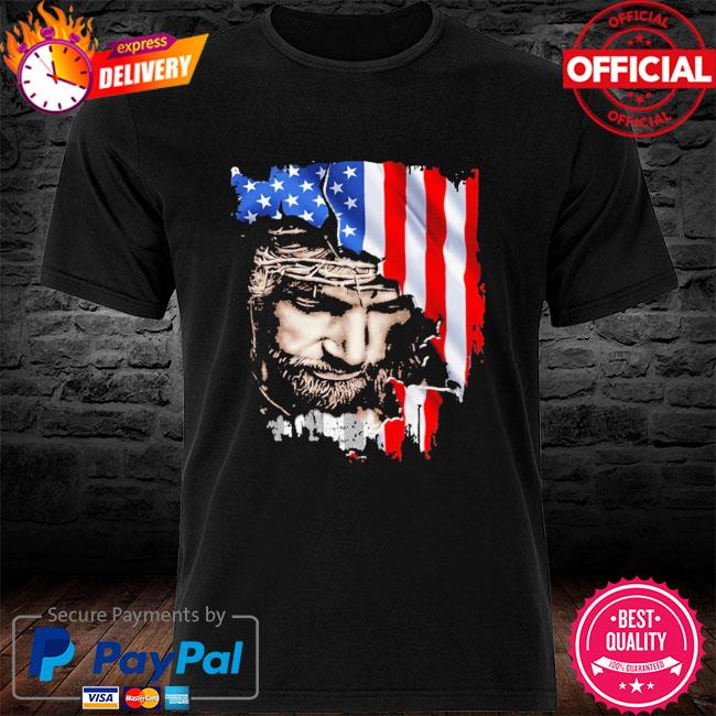 Love jesus American flag shirt