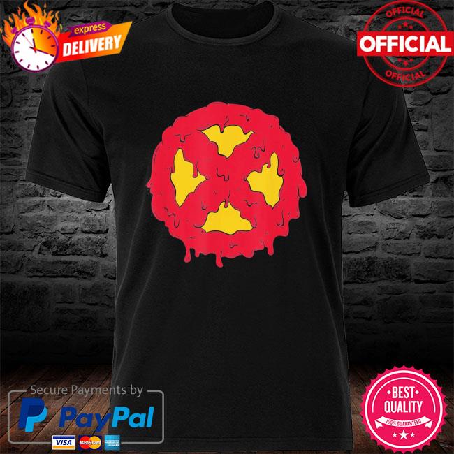 Marvel melting x-men logo paint drip shirt