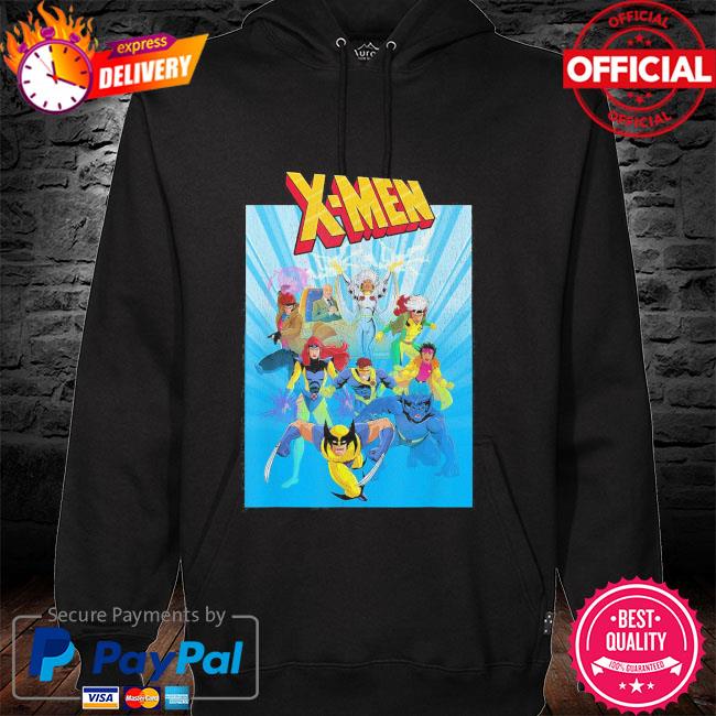 Marvel x-men animated series poster retro 90s hoodie