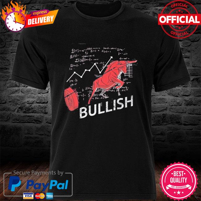 Official bitcoin bull bear cryptocurrency trader bullish on bitcoin shirt