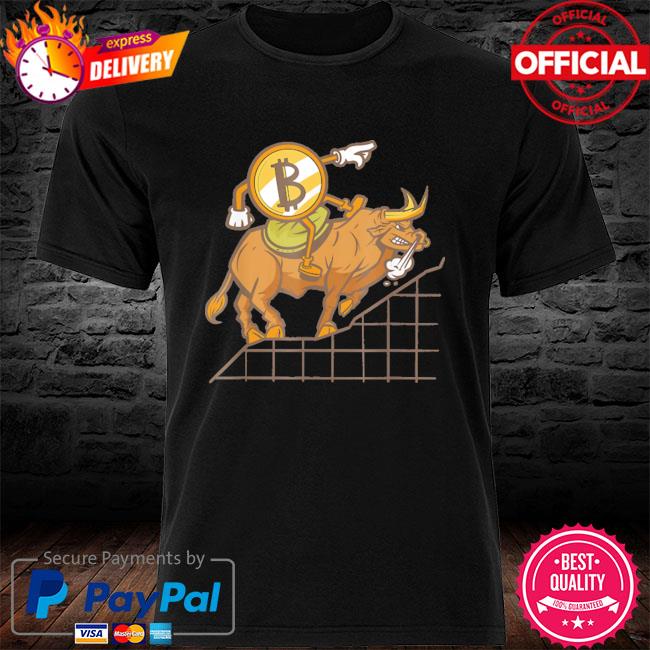 Official Bitcoin Bull Run Crypto Currency Blockchain Tech Shirt
