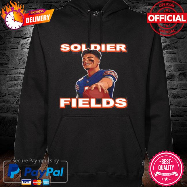 Official Soldier fields justin fields chicago bears shirt, hoodie