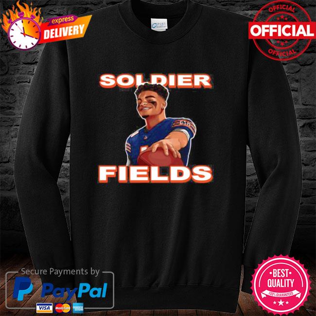 Chicago Bears Nation Sons of Soldier Field Black T-Shirt Long Sleeve Size XL