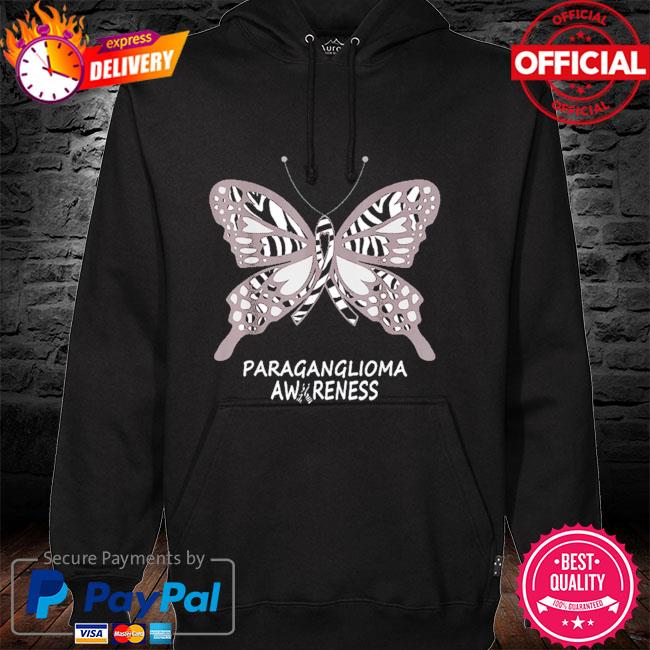 Paraganglioma awareness butterfly hoodie