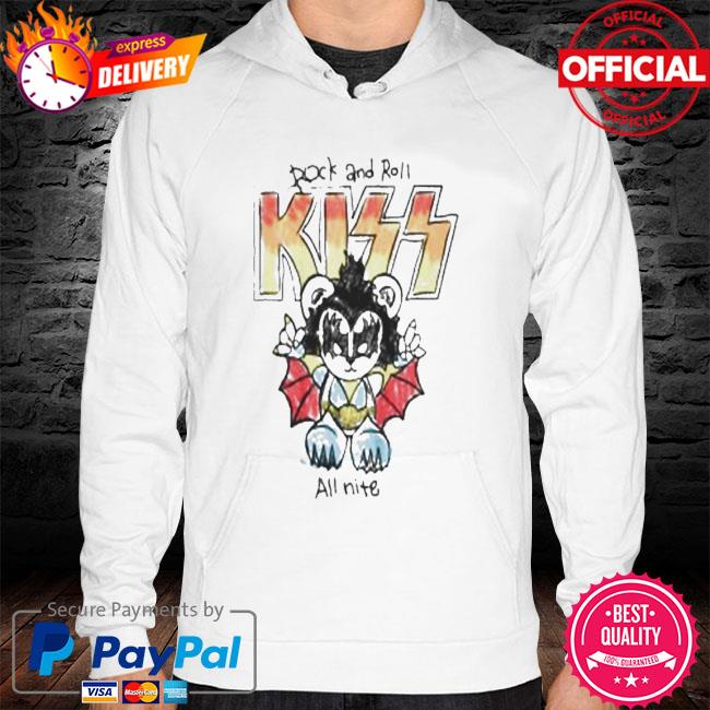 Rock and Roll Kiss all time hoodie