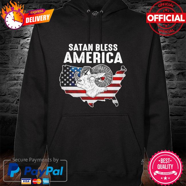 Satan bless america American flag hoodie