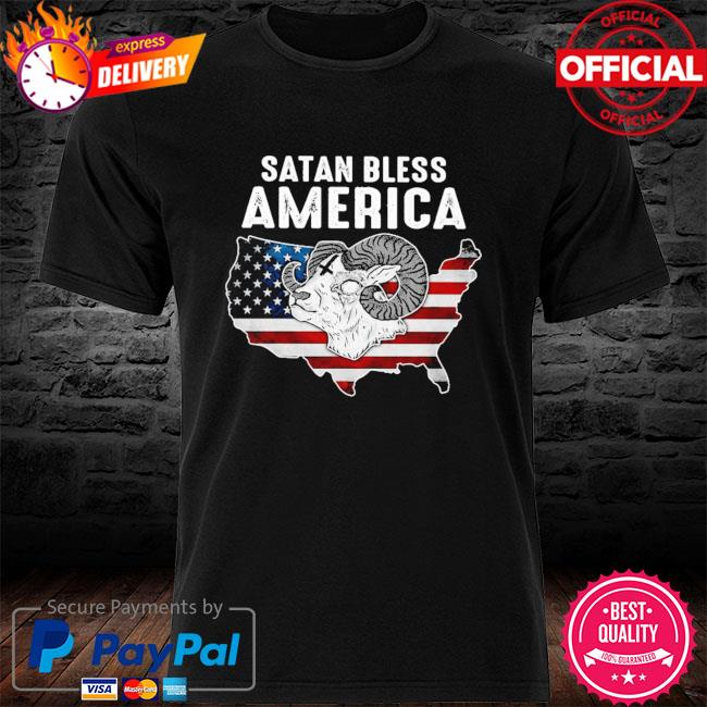 Satan bless america American flag shirt