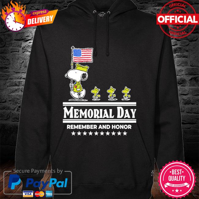 Snoopy And Woodstock Memorial Day Remember And Honor New 2021 Shirt hoodie