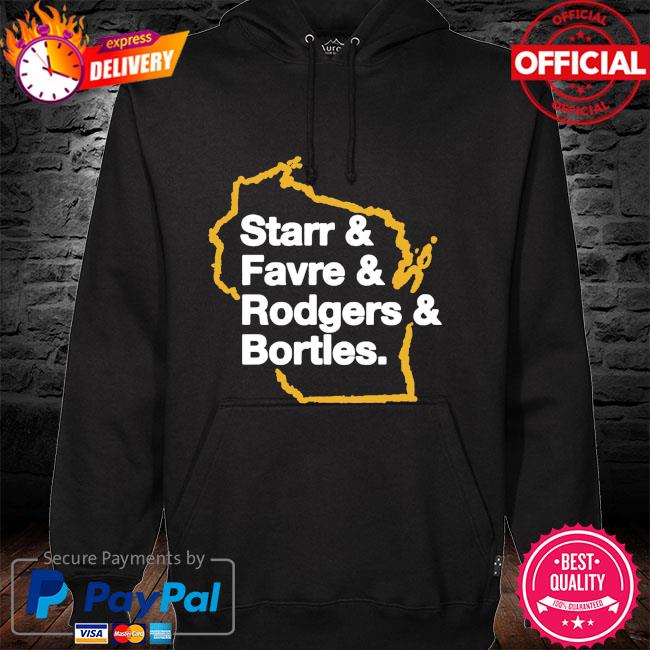 Starr favre rodgers and bortles gb list hoodie