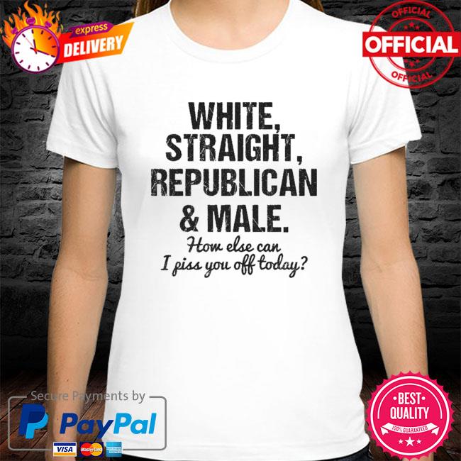 White straight republican and male shirt
