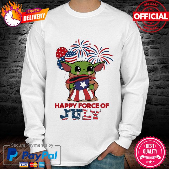 Baby Yoda Star Wars 4th of July shirt, hoodie, sweater, long sleeve and ...