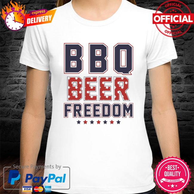 BBQ beer freedom American flag shirt