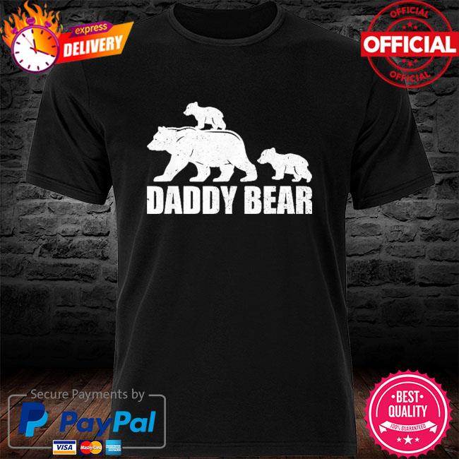 Daddy Bear 2 Cubs Shirt Twins Tshirt Dad Kids