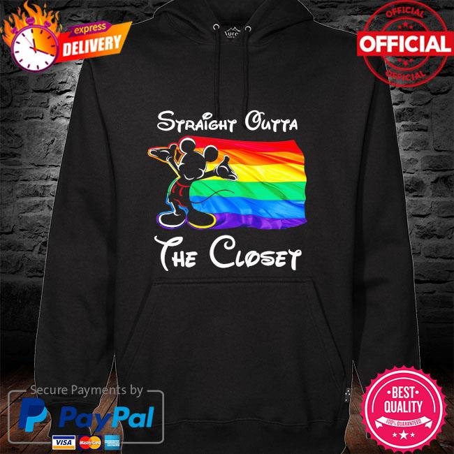 LGBT Mickey Mouse straight outta the closet hoodie