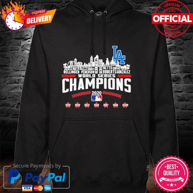 Los Angeles Dodgers world champion series 1955 - 2021 hoodie