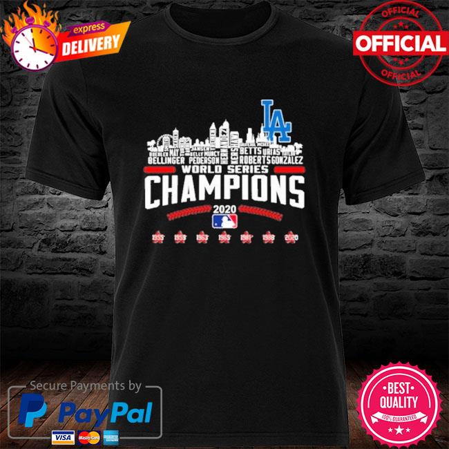 Los Angeles Dodgers world champion series 1955 - 2021 shirt