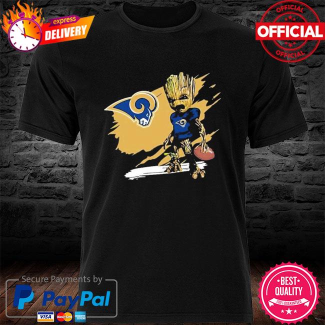 Awesome blood Inside me Baby Groot I am Los Angeles Rams shirt, hoodie,  sweater, long sleeve and tank top