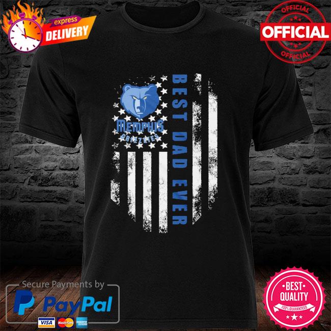 Memphis Grizzlies Best Dad Ever American Flag shirt