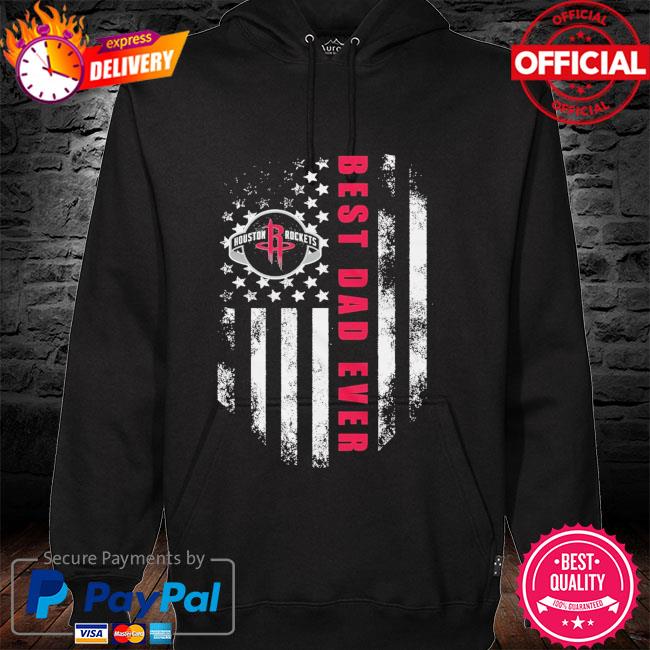 NBA Houston Rockets Dad ever American flag hoodie