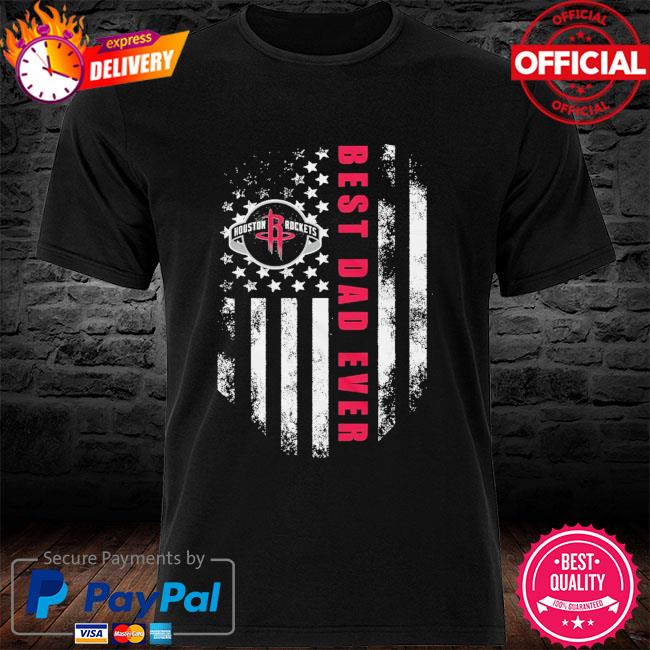 NBA Houston Rockets Dad ever American flag shirt