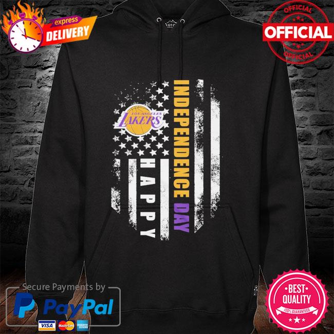 NBA Los Angeles Lakers independence day American flag hoodie