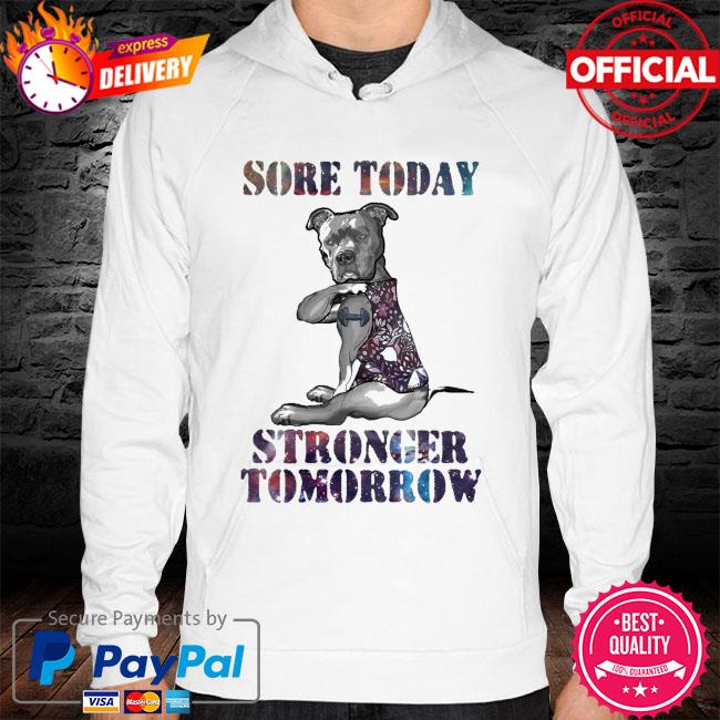 Pitbull sore today strong tomorrow hoodie