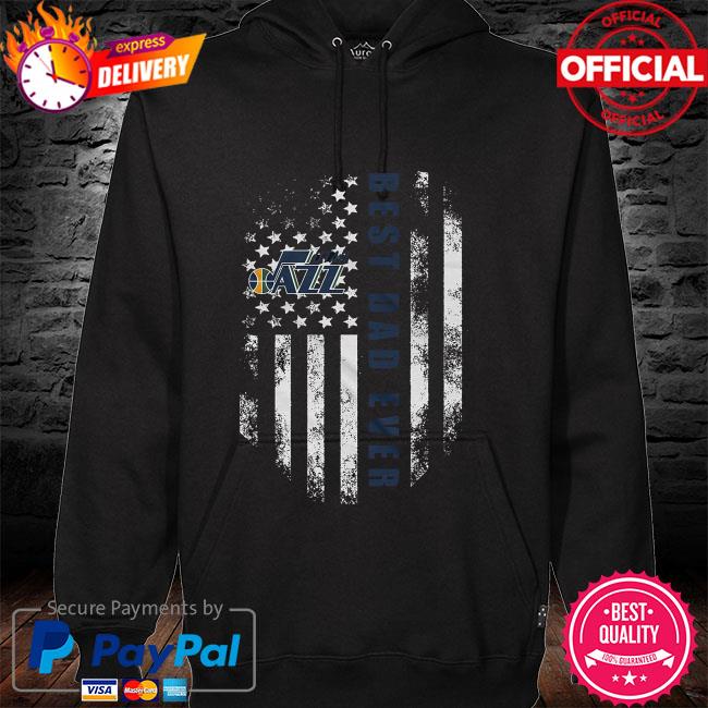 Utah Jazz best dad ever American flag hoodie