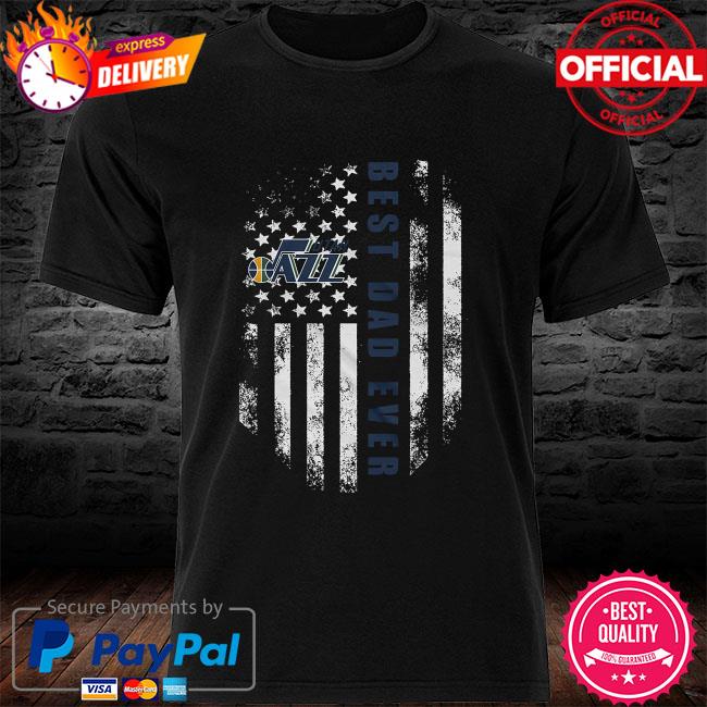 Utah Jazz best dad ever American flag shirt