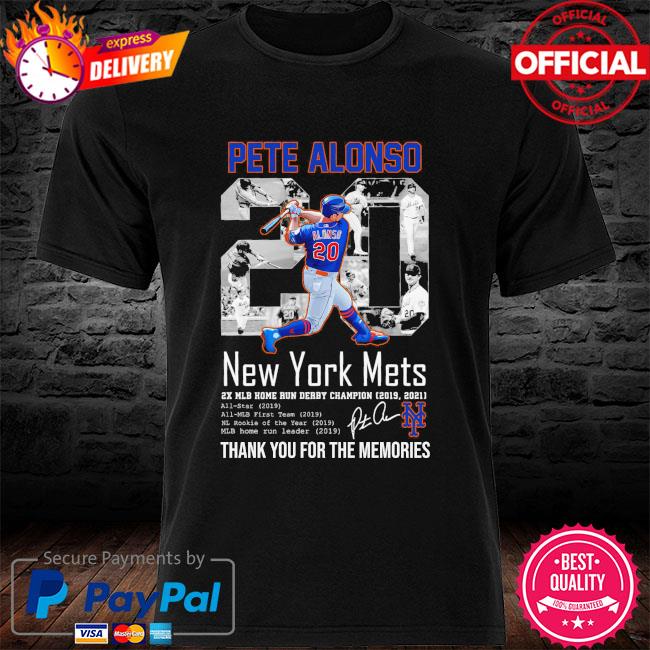 Pete Alonso 22 New York Mets thank you for the memories signature shirt,  hoodie, sweater, long sleeve and tank top