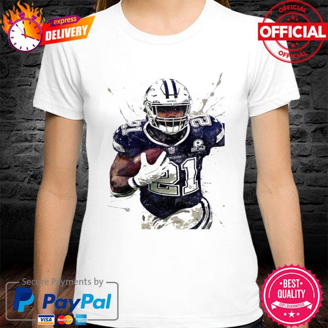 Ezekiel Elliott “Zeke” Dallas Cowboys Tee Pit to - Depop